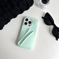 Lūpų dažų makiažas Minkštas silikoninis telefono dėklas, skirtas iPhone 16 14 15 Pro Max X Xs XR 11 13 12 Mini 6 7 8 Plus SE nešiojamas lūpų blizgesio dangtelis iPhone 6 / 6S žalia