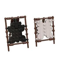 Yigebebe Ideas Medieval Besieger's Tent Camp Travelling Horse Carriage Model Building Blocks MOC Toys for Children Kids Gifts