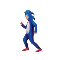 Sonicas Ežys Vaikų prabangus kostiumas Kombinezonas Helovino Cosplay S mėlyna