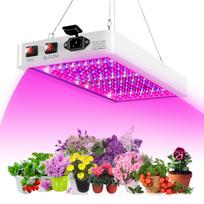 1000 W LED auginimo lemputė kambariniams augalams 216 LED viso spektro Veg and Bloom dvigubo jungiklio IP65 vandeniui atsparios pakabinamos augalų auginimo lempos 216 LEDs & UK Plug