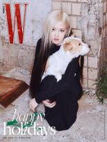2023.12 W KOREA BLACKPINK ROSE Viršelis RED (BLACK PINK 1pc)