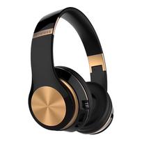 Sulankstomos belaidės „Bluetooth“ ausinės 3D stereofoninės laisvų rankų įrangos ausinės triukšmą mažinančios žaidimų ausinės su mikrofonu juoda