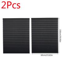 2vnt belaidės užuolaidos lipnios užtemdančios žaliuzės šviesios klostuotos žaliuzės lango užuolaidos 60x150cm
