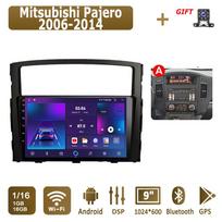 Android Carplay Car Radio For Mitsubishi Pajero 2006-2014 Multimedia Player Head Unit Stereo GPS Navigation BT WIFI 4+64GB 1+16GB,B