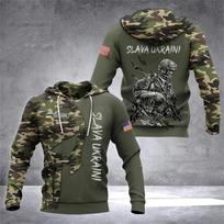 X Ukrainos vėliava nacionalinis emblemas 3D spausdinimas VHoodies džemperiai vyrams moterims su gobtuvu didelio dydžio mados vaikiškas megztinis paltas S