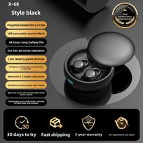 „Sleep Sleep“ ausinės Naujos „Sone Sleep“ plonos belaidės „Bluetooth Mini“, kompaktiškos, ilgas baterijos veikimo laikas juoda