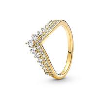925 prabos sidabro Klasikinis Žvilgantis Karūnos Apvalios Širdelės Žiedas Išskirtinis Moteriškas Lengvo Prabangaus Žavesio Žiedas Papuošalas Dovana 5&cubic zirconia balta