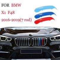 3vnt Automobilių grotelių apdailos juostelė BMW X1 X2 X3 X4 X5 X6 X7 E84 F48 F49 F39 E83 F25 G01 F26 G02 E70 F15 E53 G05 E71 E72 F16 G06 G07 X1 16-19 7rod
