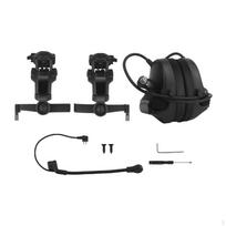 Ausinės Ear Muff Hunting ausinės klausos apsauga, skirta fotografuoti pjovimo veiklą juoda