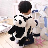 Pliušinis lokio kuprinė Japoniška Kawaii lokio krepšys Gyvūnų mergaičių mokyklinė kuprinė Apvalios formos peties krepšiai Kuprinė Moterims Minkšti lokio žaislai
