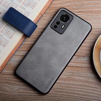 Leather Case For Xiaomi 12 12T 12S Pro 12X Ultra Lite coque lightweight silky feel durable cover for xiaomi 12 case funda xiaomi 12X šviesiai pilka spalva