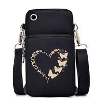Dog Cat Paw Graphic Women's Mobile Phone Bag Harajuku Cartoon Female Handbag Animal Paw Lovers Small Crossbody Bags Mini Purse