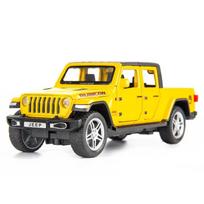 New 1:32 Jeeps Wrangler Gladiator Alloy Pickup Car Model Diecasts Toy Metal Off-road Vehicles Model Toy Car Collectibles Kids Gifts geltona