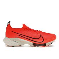 Nike Air Zoom Tempo NEXT% Flyknit Ryškiai raudoni Unisex sportbačiai Oranžiniai Sail Šviesiai medžio rudos spalvos CI9923-601 42.5