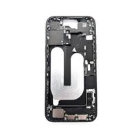 Rėmelis + smulkios dalys + įkrovimo lizdas skirtas iPhone 16 Plus (Black Titanium) (Pulled / Grade B)