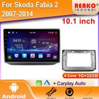 Skoda Fabia 2 2007-2014 Automobilio Radijas Android Multimedia Vaizdo Grotuvas GPS Navigacija Carplay Jutiklinis Ekranas Automobilio Vaizdo Stereo Wifi 4 core 1GB+32GB carplay