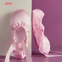 Girls' Satin Strap Dance Shoes - Cat Claw Ballet Pointe Shoes 35 rožinė