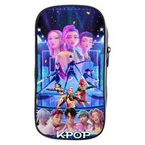 KPOP Mergaičių Animacinis Pieštukų Dėklas Pradinės Mokyklos Pieštukų Dėklas Raštinės Reikmenų Krepšys Vaikiškas Pieštukų Dėklas Anime Spauda One Size