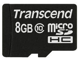 Atminties kortelė telefonui Transcend 8Gb Microsdhc Class 10 kortelė, 20Mb/s