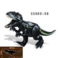 28CM Didžiulis Raptor Carnotaurus Konstruktoriai Dinozaurų Kaladėlės Tyrannosaurus T-Rex Surinkimas Vaikų Žaislai Vaikų Dovana Kalėdinės Dovanos 08 juoda
