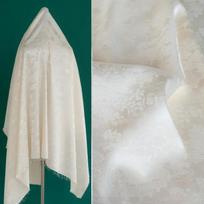 Aukščiausios kokybės žakardinis acto rūgšties satino audinys Tamsios tekstūros Retro etninio stiliaus Cheongsam, arkos veido sijonui, šilko pasidaryk pats siuvimo audinys 100x150cm balta