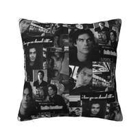 Damonas Salvatore The Vampire Diaries Pagalvės užvalkalas 55x55cm Dekoras Namams Siaubo TV laida Modernus Pagalvės užvalkalas Automobilio pagalvės užvalkalas 45x45cm 12x12Inch