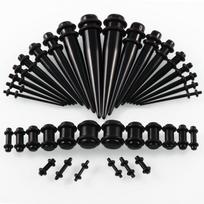 36Pcs Silicone Ear Gauge Taper And Plug Stretching Kits Flesh Tunnel Body Piercing Jewelry