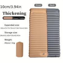 Naujas 10 cm storio miego kilimėlis, itin lengvas savaime prisipučiantis oro pagalvė, sujungiamas lovos kilimėlis, paplūdimio pikniko kilimėlis, kempingo palapinės oro pagalvė chaki