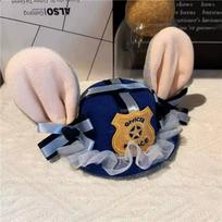 Judy Skrybėlė Triušio Bowlerio Skrybėlė Zootopia Policininkė Judy Skrybėlė Vaikų Galvos Apdangalas Suaugusiųjų Galvos Juosta Skrybėlė