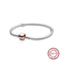 S925 Sterling copper Classic Letter Bracelet Fit Original Design Charm Beads DIY Women's Fine Zircon 17cm