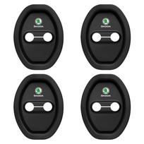 4 vnt. Automobilio durų stabdiklio dangtelis Durų užrakto apsauginiai dangteliai Skoda Octavia Superb Rapid Kodiaq Karoq Fabia Kamiq Roomster Citigo black
