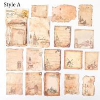 30 vnt. vintažinio žurnalo dekoravimo šviesaus popieriaus dienoraštis „pasidaryk pats“ popierinis iškarpų albumo raštinės reikmenys Style A(15 models of 30 sheets)