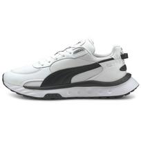 Puma Wild Rider Route Balti Juodi Unisex Sportbačiai 381597-02 37