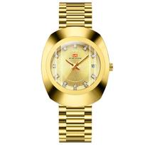 Unisex kvarciniai laikrodžiai porai Laikrodžiai nauji moteriški ovalūs laikrodžiai Quartz Movement Gamintojas Prabangus Vandens Deimantinis Auksinis Kasdienės Suknelės Banketams Vyriški kvarciniai laikrodžiai Men’s Quartz Watches auksas