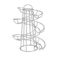 Spiral Egg Rack Wrought Iron Egg Stand Multi-functional Metal Spiral Egg Basket Creative Egg Storage Shelf Kitchen Supplies sidabras