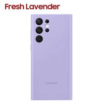 Originalus kvadratinis skysto silikono dėklas Samsung Galaxy S22 Ultra SM-S908B Apsauginis minkštas audinio telefono galinis dangtelis levanda