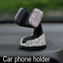 Creative Bling Crystal Diamond Automobilių papuošalai Automobilių servetėlių dėžutės Popieriaus laikiklis Sandėliavimas Kalnų krištolas Automobilio interjero priedai car phone holder