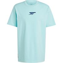 Adidas Arsenal Patogus universalus trumpomis rankovėmis futbolo marškinėliai vyriški viršutiniai drabužiai Skaidrus-Aqua-Žalias IT4100 2XL