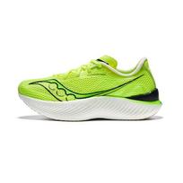 Saucony Endorphin Pro 3 Elite Bėgimo Treniruočių Amortizacija Žemi Bėgimo Bateliai Anglies Plokštelė Maratono Bėgimo Bateliai Vyriški sportbačiai Žali Juodi S20755-75 41