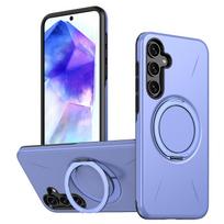 360° magnetinis laikiklis dėklas, skirtas Samsung Galaxy A56 A36 A26 A16 A06 A17 A07 A55 A35 A25 A05 S, Magsafe šarvuotas smūgiams atsparus dangtelis Galaxy A17 violetinė
