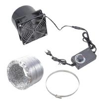 12cm 12V 210CFM Įmontuojamas reguliuojamas ištraukiamasis ventiliatorius, tinkamas suvirinimo dūmams, 3D spausdintuvo korpusui, mažų patalpų vėdinimui 1 gray