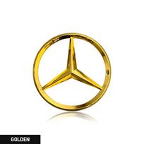 70mm 3D Metalinis Automobilio Stiliaus Variklio Gaubto Ženklelis Dekoratyvinė Lipdukas Mercedes Benz E C G M S A B Klasėms W176 W204 W212 GLC CLA W168 W202 70mm auksas