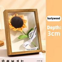 3D mediniai paveikslų rėmai, gylis 3 cm, 5 cm, džiovintų gėlių pavyzdžių laikiklis, rankų darbo „pasidaryk pats“ rankų darbas, nuotraukų rėmelis, namų dekoravimas Rectangle-6in