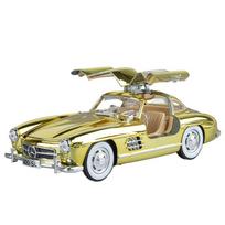 1/24 Benzs 300SL Alloy Car Model Diecasts Metal Classic Electroplating Vehicles Car Model Simulation Sound and Light Kids Gifts