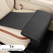 Memory Foam Automobilinės Sėdynės Kojų Atramos Pagalvėlė Odinė Sėdynės Pagalvėlė Naujas Sėdynės Prailgintuvas Kojų Pagalvėlė Ilga Kelionė B (Black)