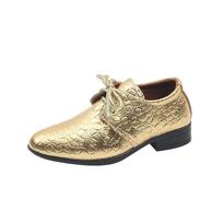 Berniukiški odiniai batai Rudens Naujas Mados Minkštos Odos Berniukiški Sportiniai Batai Britiško Stiliaus Laisvalaikio Odiniai Batai Vaikų Batai 21insole15.5cm auksas