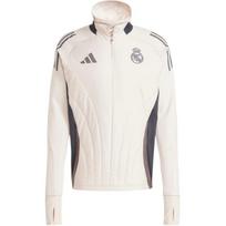Adidas Real Madrid Tiro 24 Žieminis viršus Su logotipu Spausdinimas Užtrauktukas Apykaklė Prigludęs Ilgomis rankovėmis Futbolo marškinėliai Vyriški viršutiniai drabužiai Šviesiai violetinis IT5141 XXXXL