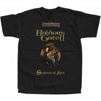 GssUBnaT Baldurs Gate II Shadows of Amn, Computer Game, T-Shirt Black S juoda
