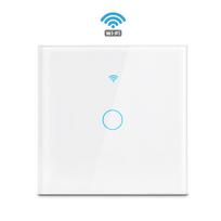 „Wifi EU“ sieninis jutiklinis jungiklis „Smart Light Switch“ 1 Gear balta
