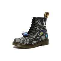 Dr. Martens 1460 Odiniai Madingi Patogūs Batai Vaikams Batai Juodi Pilki 27889057 36 black